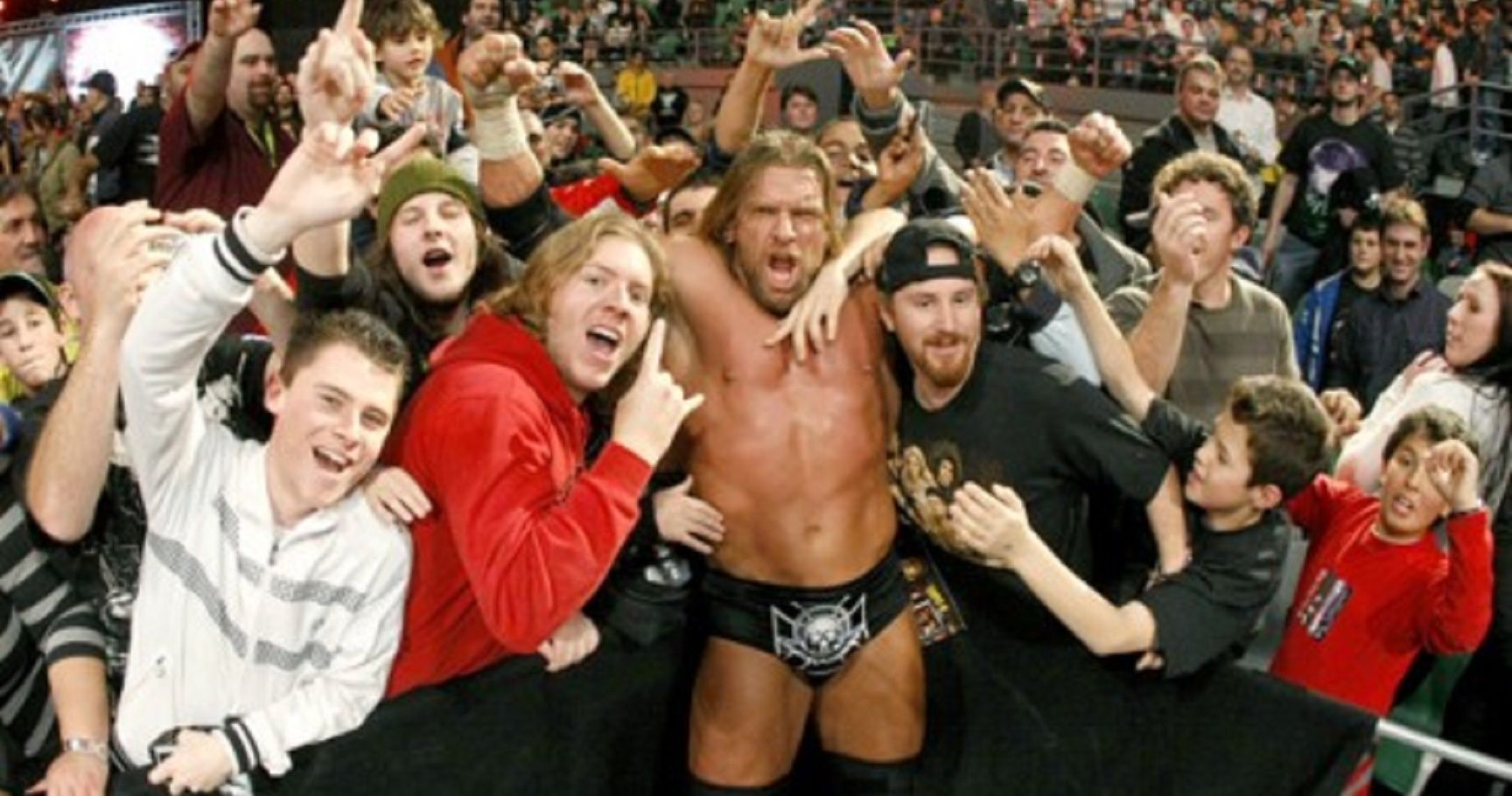 Image result for wrestling fans cheering