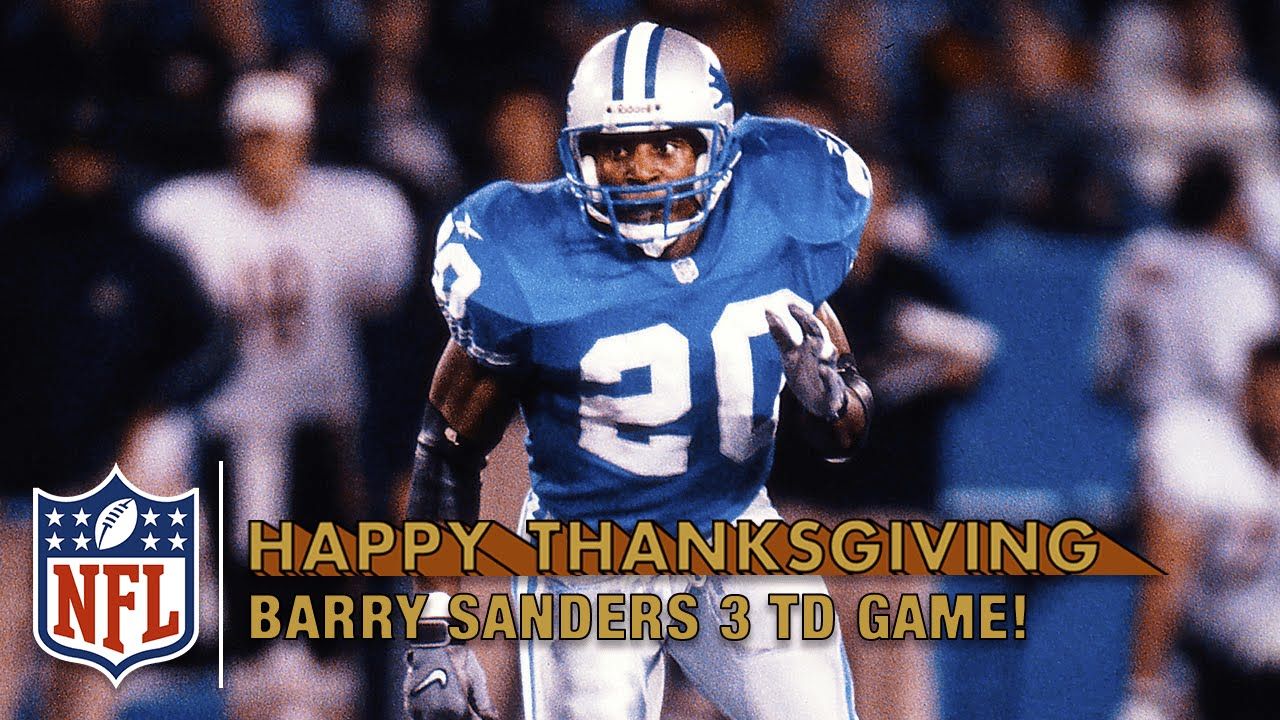 barry sanders thanksgiving jersey